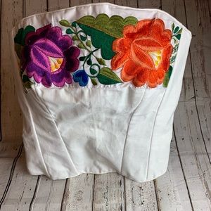 Mexican Embroidered Corset